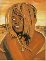 Family - Himba Girl - Watercolor